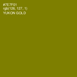 #7E7F01 - Yukon Gold Color Image