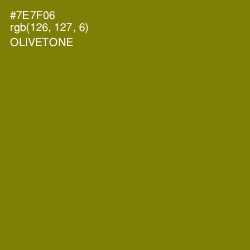 #7E7F06 - Olivetone Color Image
