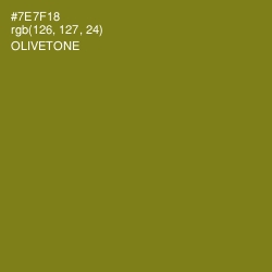 #7E7F18 - Olivetone Color Image