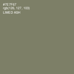 #7E7F67 - Limed Ash Color Image