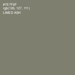 #7E7F6F - Limed Ash Color Image