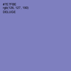 #7E7FBE - Deluge Color Image