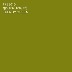 #7E8010 - Trendy Green Color Image