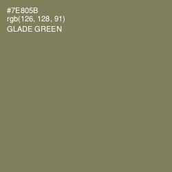 #7E805B - Glade Green Color Image