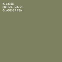 #7E805E - Glade Green Color Image