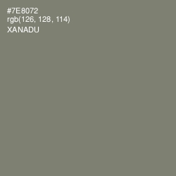 #7E8072 - Xanadu Color Image