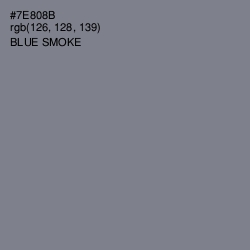 #7E808B - Blue Smoke Color Image
