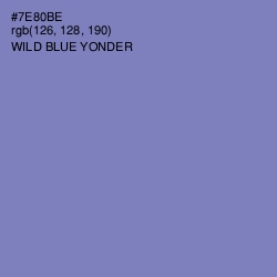 #7E80BE - Wild Blue Yonder Color Image