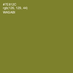 #7E812C - Wasabi Color Image