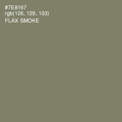 #7E8167 - Flax Smoke Color Image