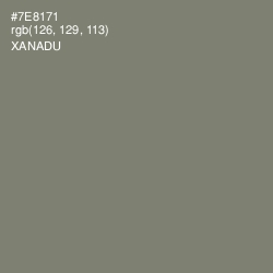 #7E8171 - Xanadu Color Image