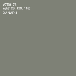 #7E8176 - Xanadu Color Image