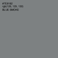 #7E8182 - Blue Smoke Color Image