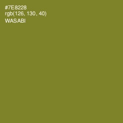 #7E8228 - Wasabi Color Image