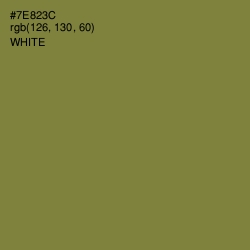 #7E823C - Wasabi Color Image