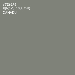 #7E8278 - Xanadu Color Image