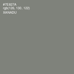 #7E827A - Xanadu Color Image