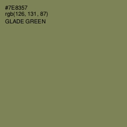 #7E8357 - Glade Green Color Image