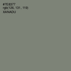 #7E8377 - Xanadu Color Image