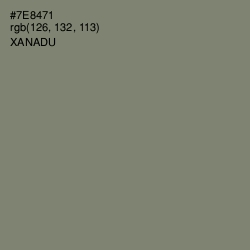 #7E8471 - Xanadu Color Image