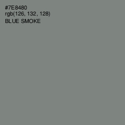 #7E8480 - Blue Smoke Color Image