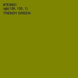 #7E8501 - Trendy Green Color Image