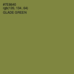 #7E8640 - Glade Green Color Image