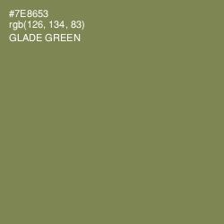 #7E8653 - Glade Green Color Image