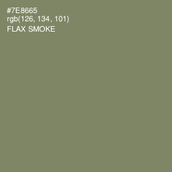 #7E8665 - Flax Smoke Color Image