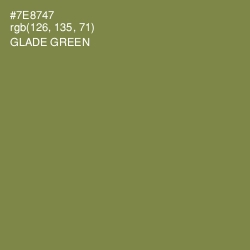 #7E8747 - Glade Green Color Image