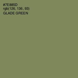 #7E885D - Glade Green Color Image