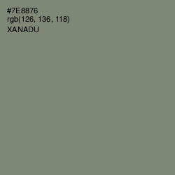 #7E8876 - Xanadu Color Image
