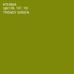 #7E890A - Trendy Green Color Image