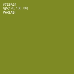 #7E8A24 - Wasabi Color Image