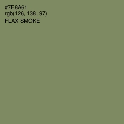 #7E8A61 - Flax Smoke Color Image