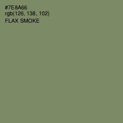 #7E8A66 - Flax Smoke Color Image