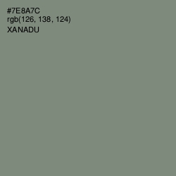 #7E8A7C - Xanadu Color Image