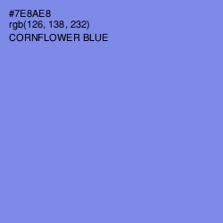 #7E8AE8 - Cornflower Blue Color Image