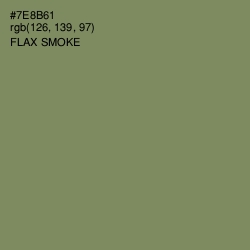 #7E8B61 - Flax Smoke Color Image