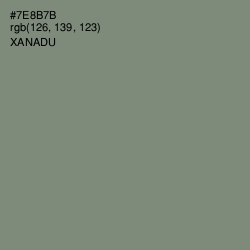 #7E8B7B - Xanadu Color Image