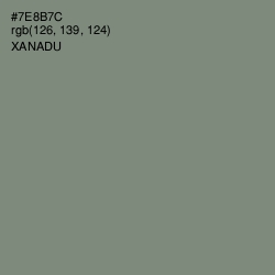 #7E8B7C - Xanadu Color Image