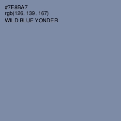 #7E8BA7 - Wild Blue Yonder Color Image