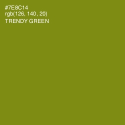#7E8C14 - Trendy Green Color Image