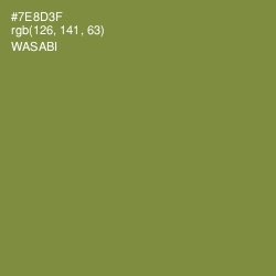 #7E8D3F - Wasabi Color Image