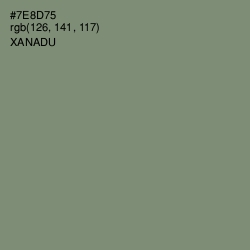 #7E8D75 - Xanadu Color Image