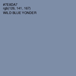 #7E8DA7 - Wild Blue Yonder Color Image