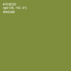 #7E8E3D - Wasabi Color Image