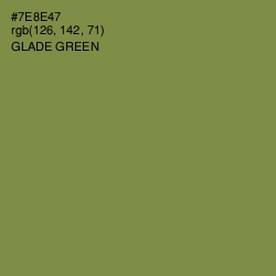 #7E8E47 - Glade Green Color Image