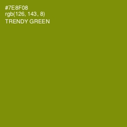 #7E8F08 - Trendy Green Color Image