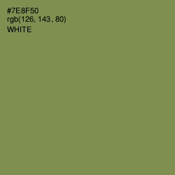 #7E8F50 - Glade Green Color Image